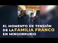 La familia Franco, durante la inhumación en Mingorrubio: 