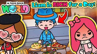 Liam is RICH for a Day! - Toca Life World