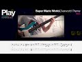 super mario world – overworld theme bass with tab