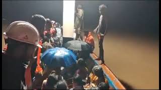 Tndrf rescued people at Tirunelveli Rain