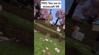 POV: You are in minecraft VR #minecraft #shorts #effects #vr