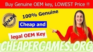 How to buy cheap and genuine Microsoft software? Windows 10 lifetime OEM key at the #CheaperGamesorg