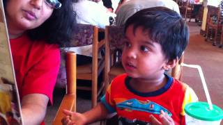 Pranav choosing dessert