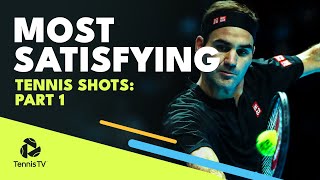 Most SATISFYING Tennis Shots 😍 (Part 1)