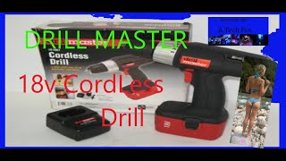 Drill Master 18 Volt Cordless 3/8\