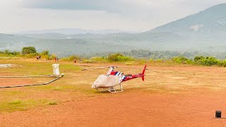 മന്ത്രി മുഹമ്മദ് റിയാസ്  ഉദ്ഘാടനം ചെയ്യുന്നതിന്  മുൻപെ ഗ്രൗണ്ടിൽ ഹെലികോപ്റ്ററിറങ്ങി