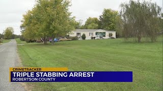 Arrest in Robertson Co. triple stabbing