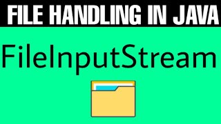 File handling in java [java.io] FileInputStream Full tutorial video with best example in java
