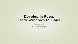 Ruby and Linux: Introduction