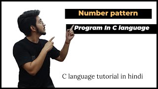 Program to print square number pattern || for loop in c programming | program in c.