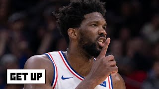 Joel Embiid responds to 76ers fans on social media after shushing them | Get Up