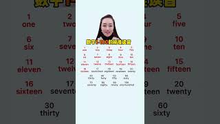 数字1 100的标准读音😄👏#英语零基础#英语@快手教育