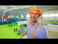 blippi learn shapes and colours at the funtastic playtorium 2 hours of blippi toys