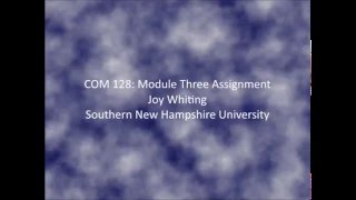 COM-128 Sound Assignment