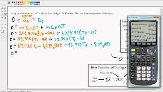 Heat   Thermal Equilibrium Finding Final Temp