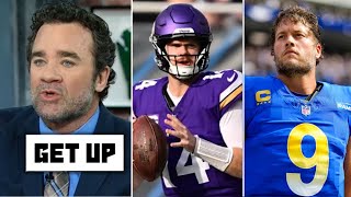 GET UP | Jeff Saturday on NFL Wild-Card Vikings vs Rams: Sam Darnold is WEAKLING for Minnesota