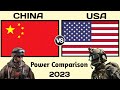 China vs USA military power comparison 2023 | USA vs China military power | world military Power