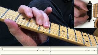 Slow Blues Lead Guitar - Beginner Lesson - With Tab