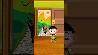 ছোটু কে বাঘমামা তাড়া করেছে #cartoon #cartoonshorts #shortsfeed