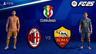 FC 25 - AC Milan vs Roma | Coppa Italia 24/25 Full Match | PS5™ [4K60]