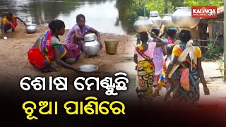 Water crisis: Women walk 2 km to collect drinking water in Ulunda block of Subarnapur dist