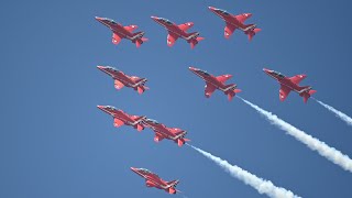 RAF Red Arrows full display RIAT 2024