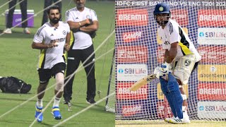 Sanju Samson facing Mohammed Shami's bowling during nets practice before Ind vs Eng T20 \u0026 ODI Series