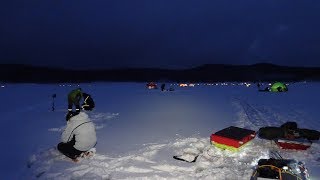 20200208 岩洞湖氷上ワカサギ釣り