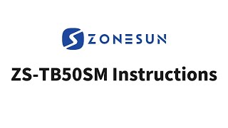 Zonesun ZS-TB50SM Instructions