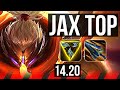 JAX vs CAMILLE (TOP) | Rank 2 Jax, Rank 7 | BR Grandmaster | 14.20