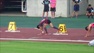 2017 福島県総体 男子200ｍ予選5組 1着22.22 草野留維(高3)　東日本国際大附属昌平高校