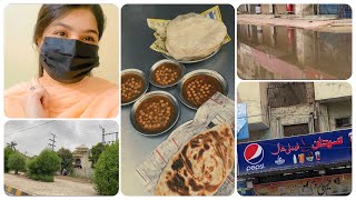 Pophu K Bacho K Sath Kiya Hyderabad Ka Best Nashta☕️🍳||HYDERABAD KI BARISH🌧️||VLOG# 138