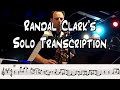 Randal Clark's Sax Solo Transcription on 