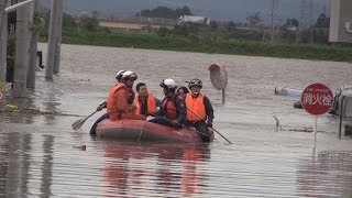 宮城でも堤防が決壊 大雨被害、住民孤立相次ぐ