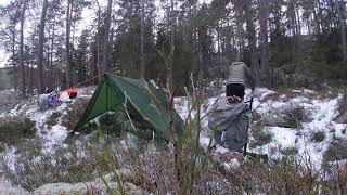 Hot tent camping in Norway