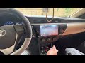 Toyota corolla 2014 2015 2016 Radio upgrade with reverse camera Installation