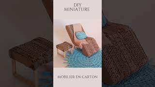 Miniature mobilier en carton #yami_light_house #mobiliercarton