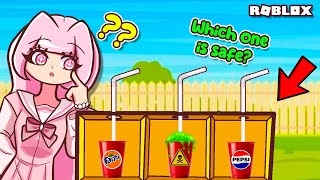 Which One is Safe to Drink?? | Roblox | Mystery Drink