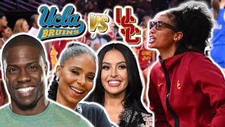 Celebrities pull up to CROSS TOWN rival game vs UCLA!