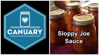 Canuary!    Sloppy Joe Sauce