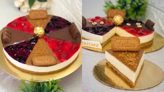 أحلي تشيز كيك 8 سيزون بدون كريمه خفق وسر الطعم بمكون واحد 👍🏻#cheesecake