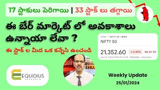 ఈ బేర్ మార్కెట్ లో అవకాశాలు ఉన్నాయా లేవా ? ఈ స్టాక్ ల మీద ఒక కన్నేసి ఉంచండి | Equidius Research