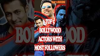 top 5 Bollywood's Social Media Kings 👑 ?? #shorts #shortsfeed #srk #salmankhan #akshay #shahrukh