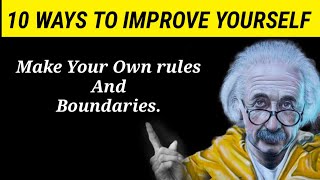10 Ways To Improve Your Self | Albert Einstein Motivation | Spread Learning