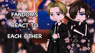 FANDOMS react to each other||PT2|| Kishibe \u0026 Leon Kennedy (WATCH ON 1.4X)