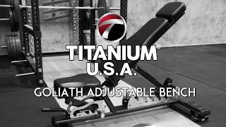 Commercial Adjustable Bench - Titanium USA Goliath Series