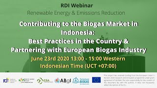 RDI Webinar - Digital global Biogas Cooperation