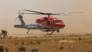 Aerotech (VH-UHG) SACFS Helitak 514 Sikorsky UH-60A Blackhawk Port Pirie, South Australia.