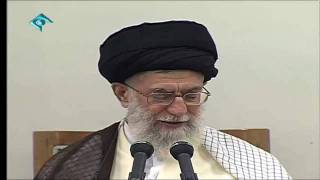 کنایه خامنه ای به چهره احمدی نژاد در حضور مسئولین