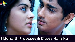 Siddharth Proposes & Kisses Hansika | Oh My Friend | Shruti | Telugu Movie Scenes @SriBalajiMovies